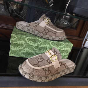 Gucci Platform Loafer Mules