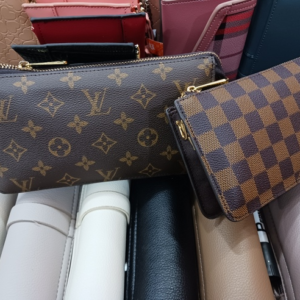 Louis Vuitton wallet on strap