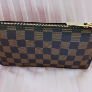 LV Damier Ebene wallet on strap